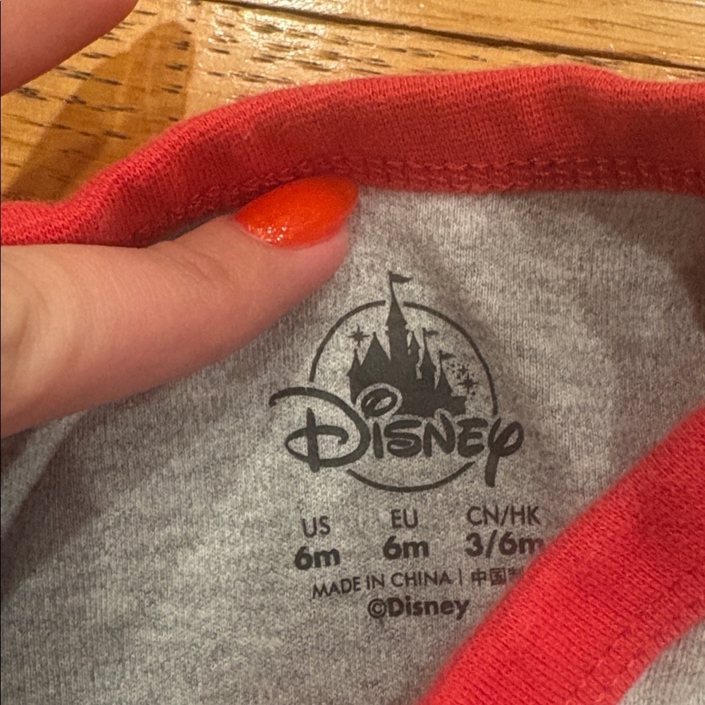 Disney Red and Gray Mickey Bodysuit - Picture 3 of 3